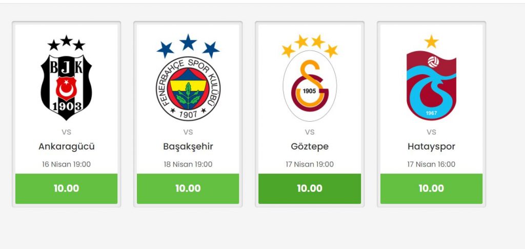 Dört Büyüklere Tarihi Oran Kazan - 10 Oran  