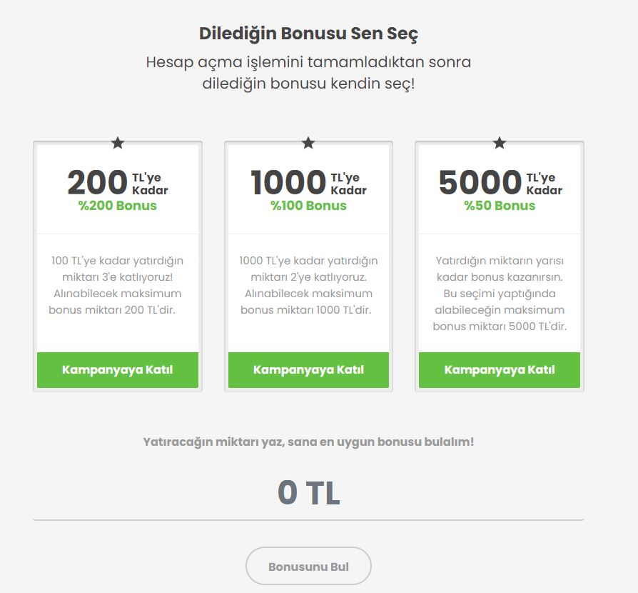 Bets10 Hoş Geldin Bonusu 5000 TL