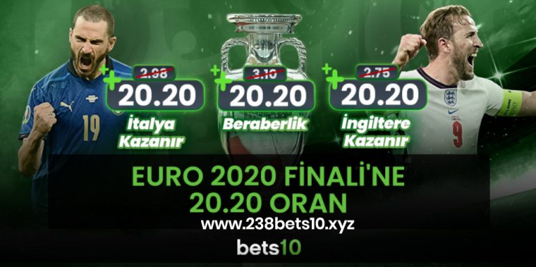 Bets10 EURO 2020 Finali’ne 20.20 Oran Verdi